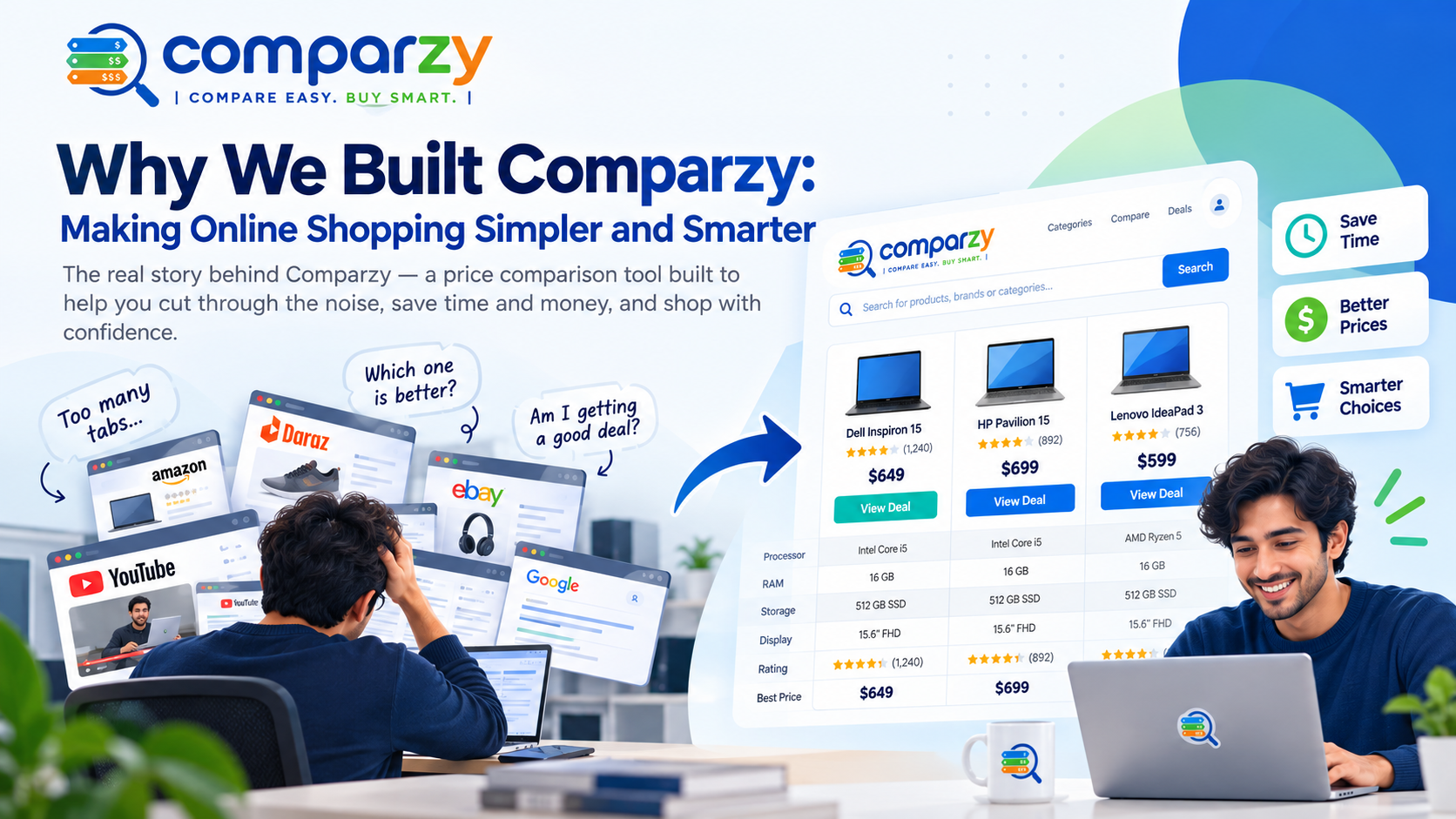 Why We Built Comparzy: Making Online Shopping Simpler and Smarter